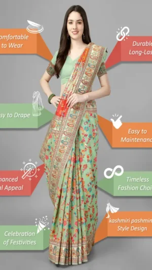Kalhari pashmina designer saree