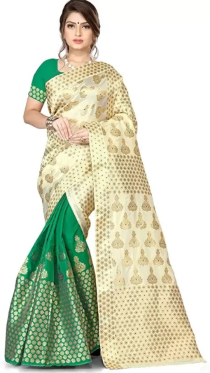 Woven Mekhela Chador Jacquard Saree